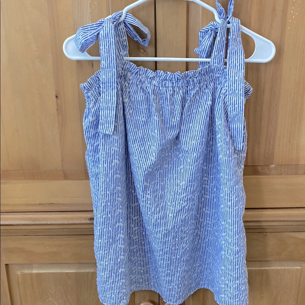 IJOAH | Blue Striped Sleeveless Top